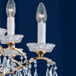 Candelabru modern cristal Aur 24k 12xE14/40W, Hirohito LU 2143/12+6 Gold Orion